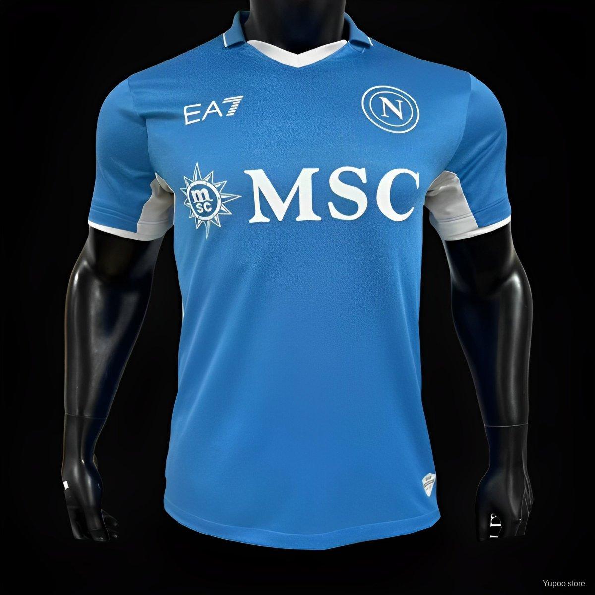 Camiseta de fútbol Napoli 2024/25 LOCAL MANGA CORTA VERSION JUGADOR